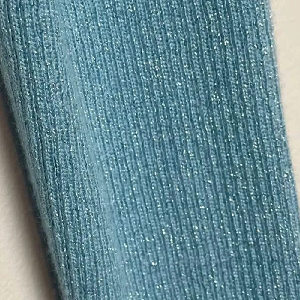 ETRO Scoop Neck Shimmer Lightweight Long Sleeve Sweater - Picture 4 of 6